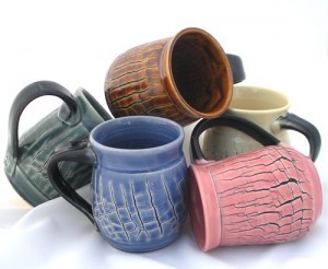 Crackle mugs